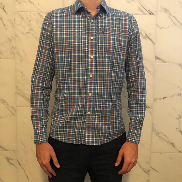[M] Jack Wills Plaid Cotton Button Down - Picture 2 of 6